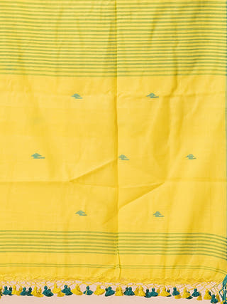 Mimosa - Pure Cotton Saree With Jamdani Motifs Without Blouse Piece