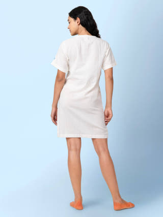 Natural Paty Sheath Dress