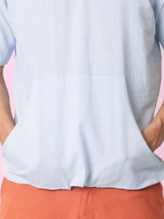 Blue Skippy T-Shirt with Kangaroo Pockets