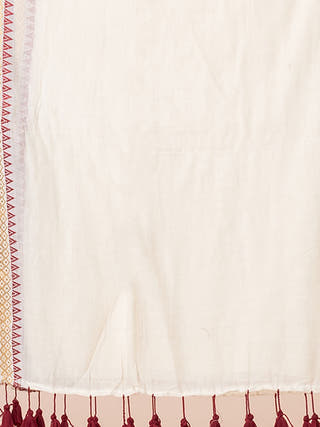 Golden Wishper - Pure Cotton Saree With Kanchi Border Without Blouse Piece