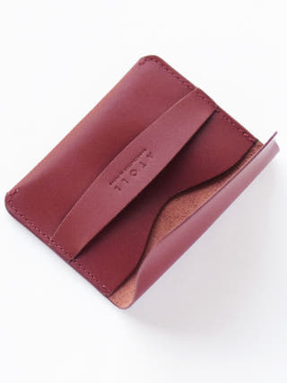 Greece Burgundy Flap Wallet