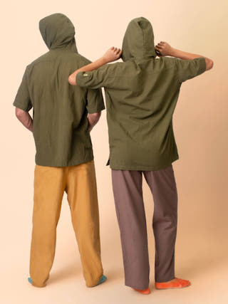 Nomad Hooded Shirt Olive