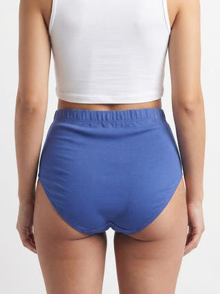 Indigo & Porcelain Organic Cotton Classic Briefs | Pack Of 2