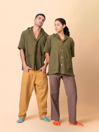 Mustard Mati Casual Outing Pants