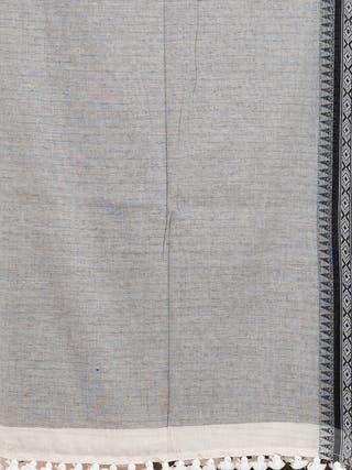Shadow Stripes Pure Cotton Striped Saree Ocau 