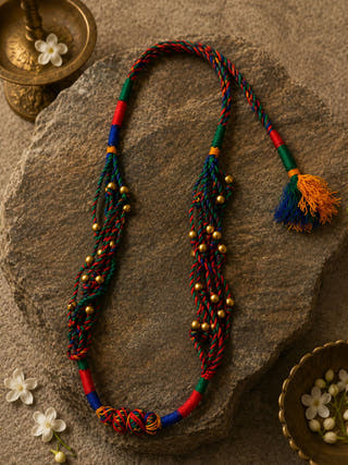 Bandhani Dokra Multicolor Necklace