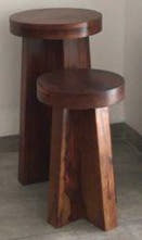 Reclaimed Wood Side Tables | Set of 2