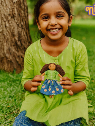 Nilah's Younger Sister Mira Girl Doll Classic Blue