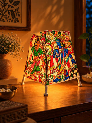 Radha Krishan Table Lamp - Multicolor