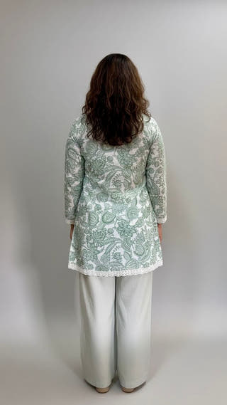 Avani Mint Bloom Kurti