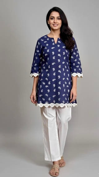 Indira Indigo Grace Co-ord Set