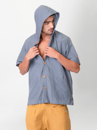 Nomad Hooded Grey Shirt