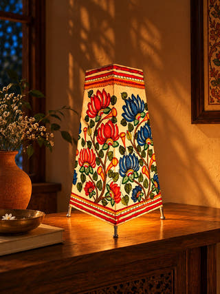 Lotus Design Table Lamp - Multicolor