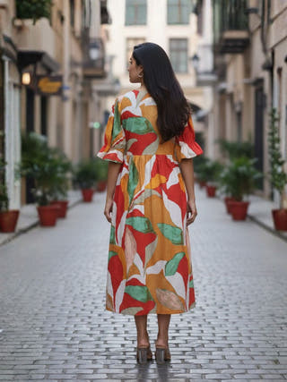 Kate Mosiac Multi-color Miley Dress