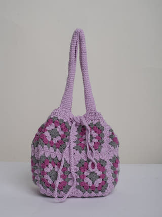 The Purple Crochet Tote