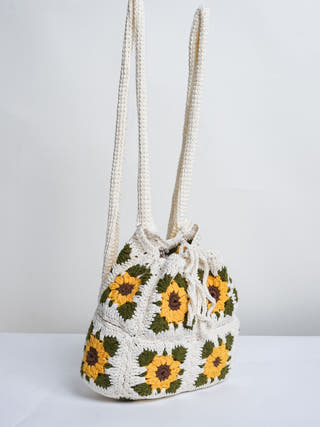 Crochet Sunflower Bagpack