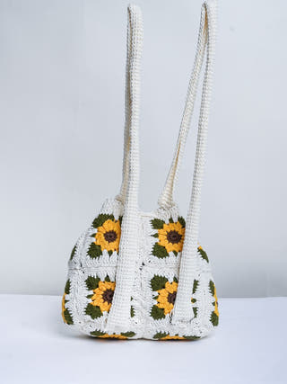 Crochet Sunflower Bagpack