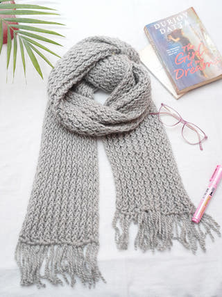 Fluffy Muffler | Grey