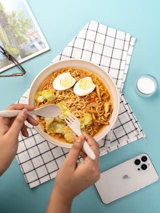 Wheat Straw Ramen Bowls Set Of Two Irida Naturals