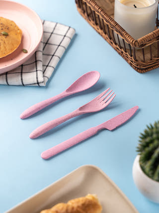 Wheat Straw Cutlery Set Irida Naturals