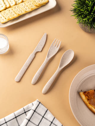 Wheat Straw Cutlery Set Irida Naturals