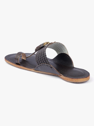 Wedding Chic Brown Men Kolhapuri Chappal