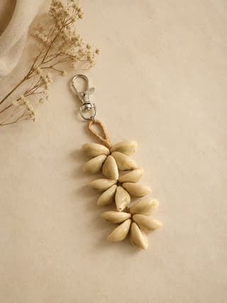 Cowry Jute Bag Charm