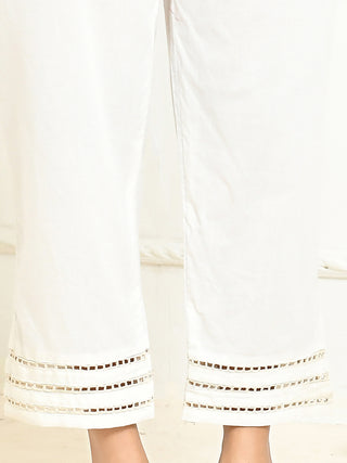 Noah lacy Cotton Pant Cream EXPRESSIONS BY UV
