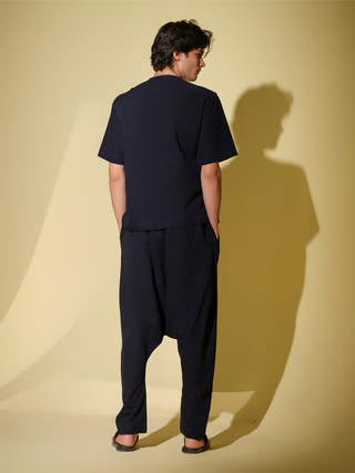 Tandav Men's Organic Dyed Linen and Bamboo Co-ord Set