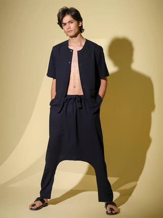 Tandav Men's Organic Dyed Linen and Bamboo Co-ord Set