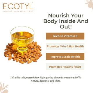 Cold Pressed Almond Oil - Sweet Ecotyl