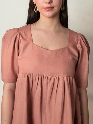 Tiered Mini Dress Pink Anushé Pirani