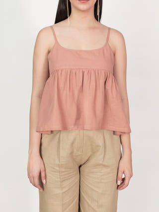 The Back Bow Pink Top Anushé Pirani