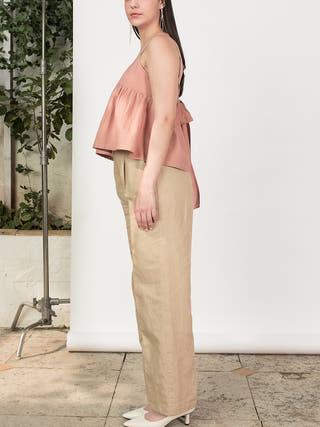 The Back Bow Pink Top Anushé Pirani