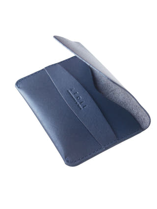 Greece Navy Flap Wallet