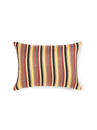 Pochampally Amartya Weft Ikat Cushion Cover Yellow Aadyam Handwoven