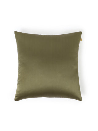 Varanasi Daisy Tanchoi Cushion Cover Grey Aadyam Handwoven