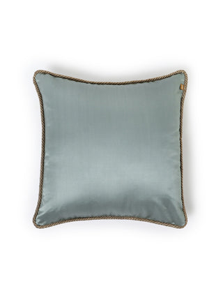 Varanasi Garden Tanchoi Cushion Cover Grey Aadyam Handwoven