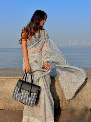 Aarti Blue Lotus Saree