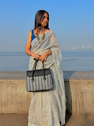 Aarti Blue Lotus Saree