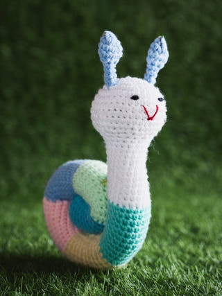 Amigurumi  Spiral Snail Multicolor Crochet