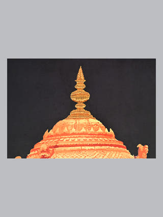 Ananda Nilayam Framed Textile Art Underlyn