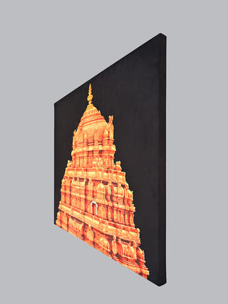 Ananda Nilayam Framed Textile Art Underlyn