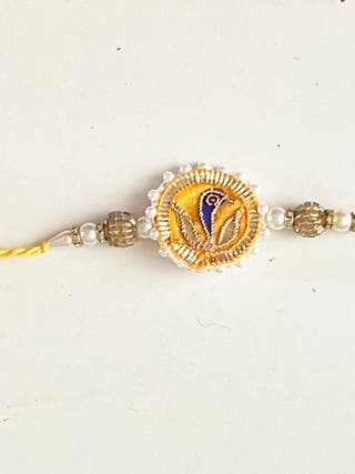 Anmol Gota Patti Rakhi and Lumba Set