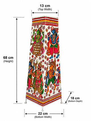 Tholu Bommalata Pakshi Pushpa Heritage Leather Lamp - Dimensions