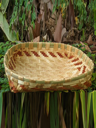 Handwoven Bamboo Small Basket Cream Forest Post