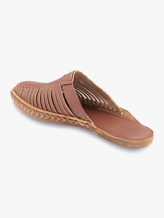 Brown Sherry Slip On Kolhapuri Shoes