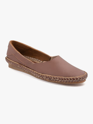 Umber Slip On Kolhapuri Shoes for Women