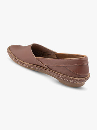 Umber Slip On Kolhapuri Shoes for Women