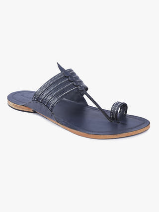 Blue Fashion Men Kolhapuri Chappal